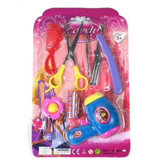 Set Gioco Parrucchiere di Lusso su Scheda (6 pz.)