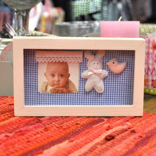 Cornice portafoto 3D in legno per cameretta - Modello 3 (6 pz.)