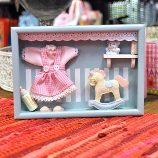 DECORAZIONE MURALE 3D IN LEGNO PER CAMERETTA - MODELLO 2 (4 pz.)