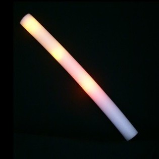 Bastone LED in Schiuma Monocolore - Stick da Festa - Arancione (24 pz)