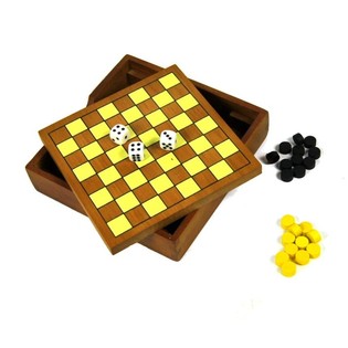 SET DAMA IN LEGNO (12 pz.)