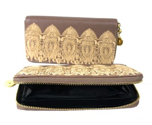 Portafoglio Marrone Stile Ibiza (1 pz.)