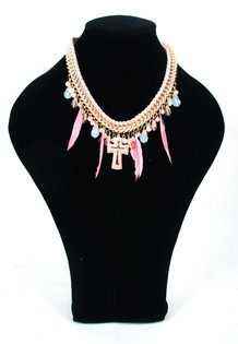 Collana di Lusso Stile Ibiza Rosa (1 pz)
