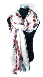 Bellissima sciarpa color crema stile Ibiza (1 pz)