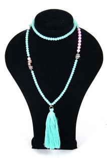 Collana Verde Menta - Stile Ibiza (1 pz)