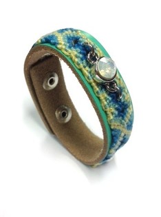 Bracciale di Lusso Stile Ibiza Verde Menta (1 pz)