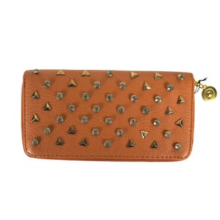 Portafoglio Cognac con Borchie/Strass (1 pz)
