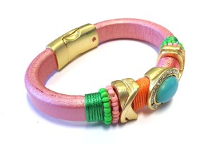 Bracciale di Lusso Rosa - Stile Ibiza (1 pz.)