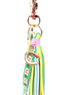 Ciondolo per Borsa / Portachiavi di Lusso Stile Ibiza Verde/Giallo (1 pz)