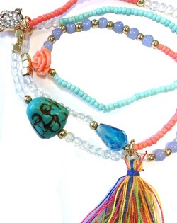 Bracciale Elastico a 3 Giri Buddha (1 pz)
