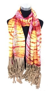 Sciarpa Stile Ibiza Giallo Rosa (1 pz)