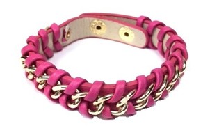 Braccialetto Intrecciato Fucsia Stile Ibiza (1 pz.)