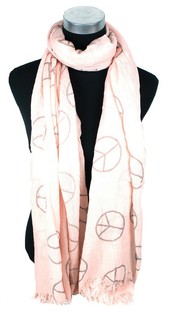 Sciarpa Stile Ibiza Salmone Peace (1 pz)