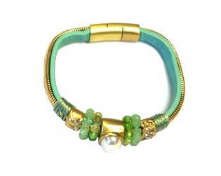 Braccialetto Stile Ibiza Menta (1 pz)