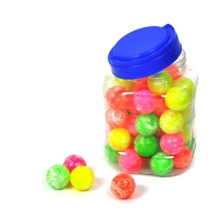 PALLINE RIMBALZANTI COLORATE IN BARATTOLO (50 pz.)