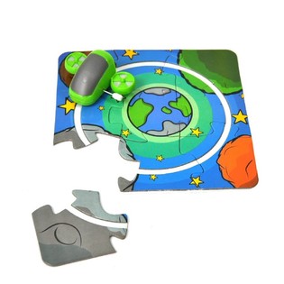 Veicoli con pista puzzle (10 pz.)