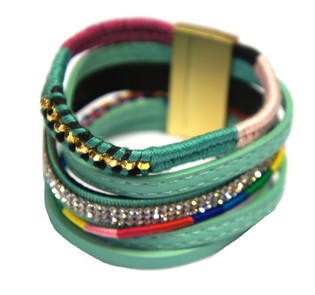 Bracciale Ibiza Turchese - 6 Strati con Chiusura Magnetica (1 pz)