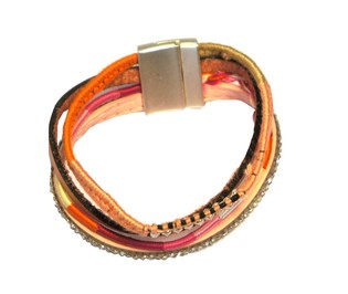 Braccialetto Stile Ibiza Rosa (1 pz)