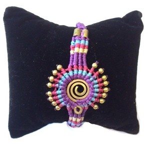 Braccialetto Stile Ibiza Viola (1 pz)