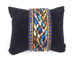 Bracciale Stile Ibiza Blu (1 pz) - Chiusura Magnetica