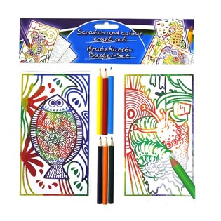 Set da grattare e colorare da 8 pezzi (24 pz.)
