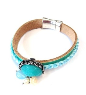 Bracciale Turchese Stile Ibiza (1 pz)