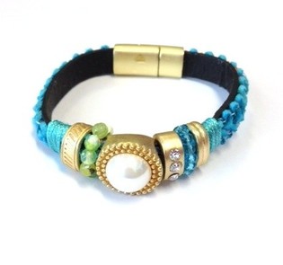 Braccialetto Stile Ibiza Blu (1 pz.)