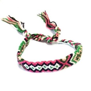 Braccialetto intrecciato stile Ibiza multicolore (3 pz.)