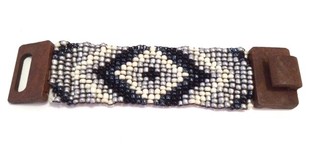 Bracciale Azteco in Legno Stile Ibiza (1 pz)
