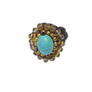 Anello con Pietra Turchese | Stile Ibiza | All'ingrosso