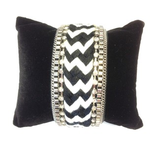 Bracciale Stile Ibiza Nero e Bianco (1 pz)