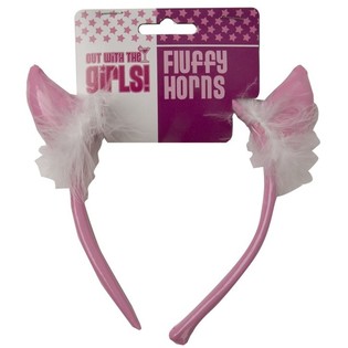 ORECCHIE DA DIAVOLO ROSA CON PELUCHE (12 pz.)