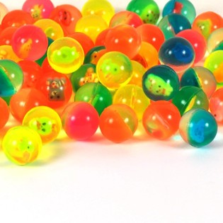 PALLINE RIMBALZANTI CON ANIMALI 3 CM (100 pz)