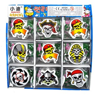 Gomme a Forma di Teschio in Espositore (45 pz.)