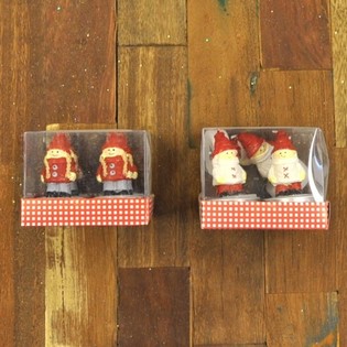 4 CANDELE TEALIGHT PERSONAGGI DI NATALE (12 pz.)