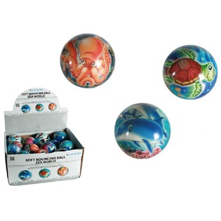 Palline Rimbalzanti Morbide con Animali Marini (24 pz.)