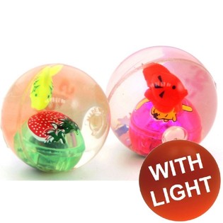 Palline Rimbalzine Trasparenti con Luce LED (36 pz.)