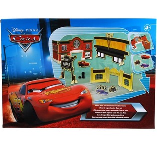 DISNEY CARS - MEGA SET IN LEGNO "CREA IL TUO SET CARS"