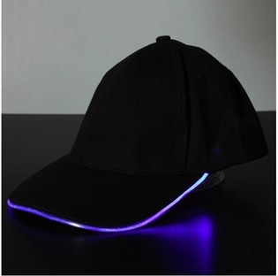 BERRETTO LED LUMINOSO / PARTY CAPS - COLORE: VIOLA (12 pz.)