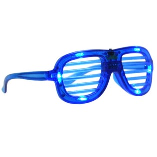 OCCHIALI SHUTTER SHADES CON ILLUMINAZIONE - BLU (12 pz.)