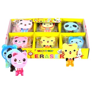 Gomme per Cancellare Animali in Display (30 pz.)