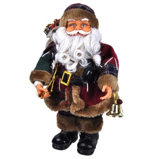 Grande Decorazione di Lusso Babbo Natale 35 cm (2 pz.)