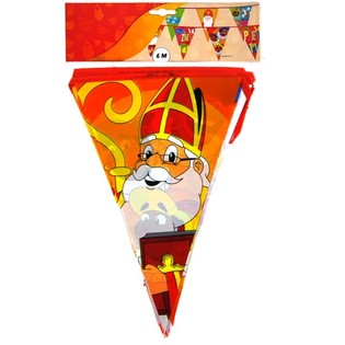 GHIRLANDA DI BANDIERINE SAN NICOLA 6 METRI (5 pz.)