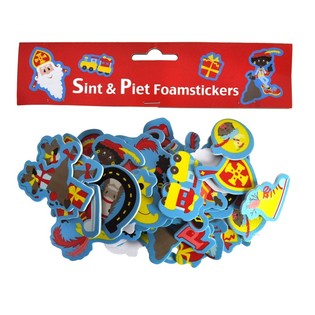 60 Adesivi in Schiuma Sinterklaas e Piet (3 set)