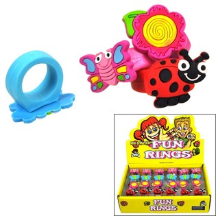 Anelli per Bambini in Espositore - Modello Insetti (24 pz)