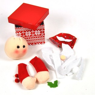 CREA LA TUA SCATOLA DI NATALE - MODELLO BABBO NATALE