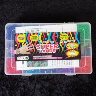 2.600 Super Bands / Elastici Loom in scatola grande (Confezione da 6)
