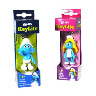 PORTACHIAVI TORCIA I PUFFI IN CONFEZIONE REGALO (2 pz.)
