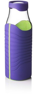 MENU - Caraffa per Acqua di Design con Tappo in Silicone e Rivestimento in Neoprene 1L 25cm (1 pz.)