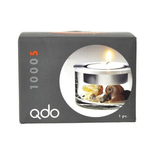 QDO - Portacandele di Lusso in Acciaio Inox e Vetro (1 pz.)